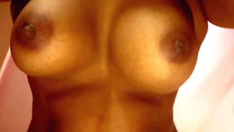 Hot indian girl is dancing with a small cock on the bed