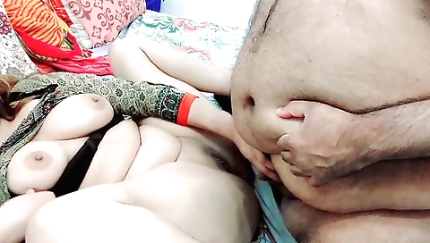 Sexy brunette catches stepson masturbating and gets his cum