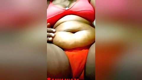 Big booty brunette shows off her body in a solo video