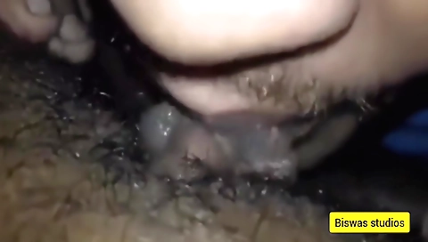 Hairy ass fucking video with indian girl sucking it in stockings