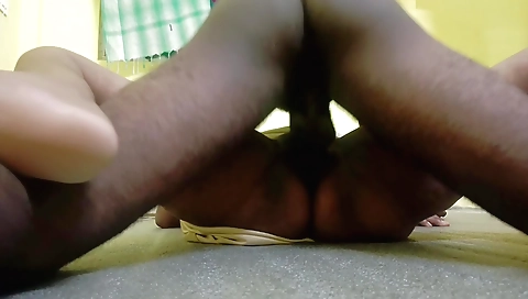 Indian wife and husband in the village naked in the village