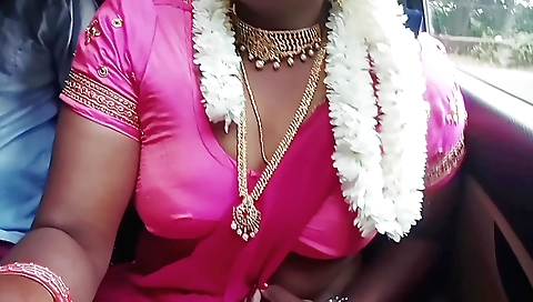 Hot brunette with big booty is getting fucked in the car