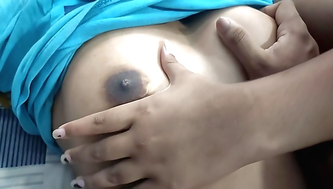 Sexy girl with nice boobs and ass is showing off a hole