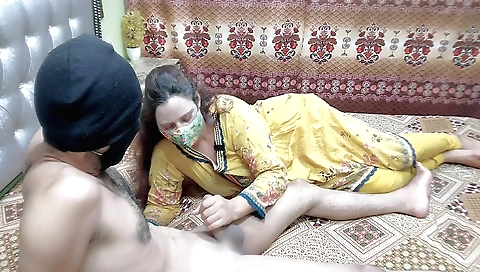 Indian hottie fucks with her boyfriend at a place of business