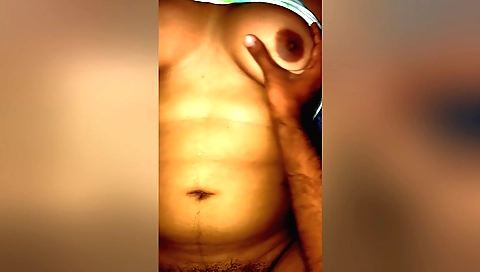 Asian milf with a shaved pussy licking and playing