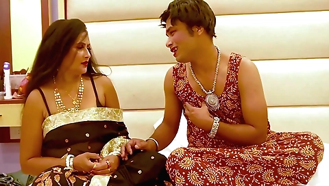 Chubby indian busty milf is getting drilled by a guy