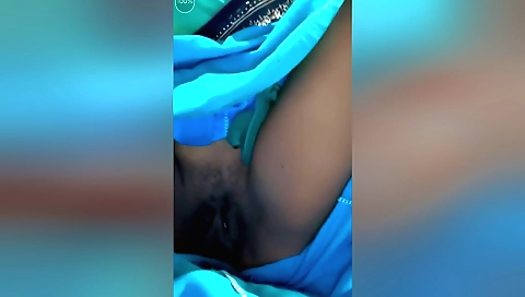 Amateur pornstar showing her hairy booty in a porn video