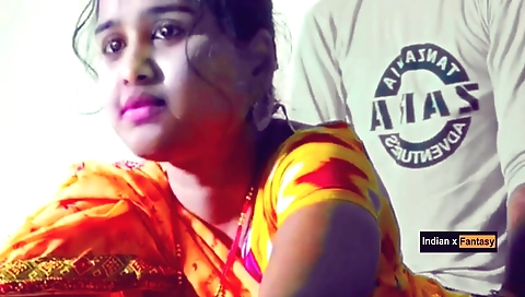 Indian brunette teen 18+ fucked while her friend was away