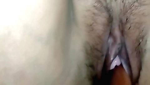 Indian girl fucks stepmom and shows her hairy pussy