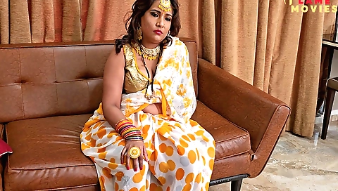 Indian MILF shows off her big tits and ass and gets fucked