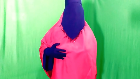 Indian amateur solo female enjoys night in her village home