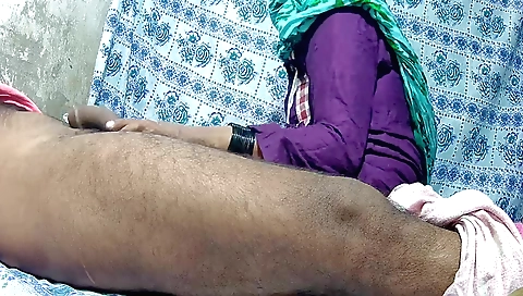 Indian babe in a bedroom gets her pussy fucked hard