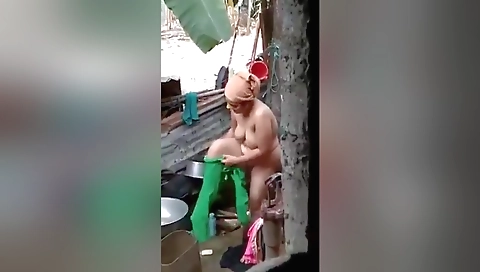 Amateur indian blonde in a dress shows off her body outdoors