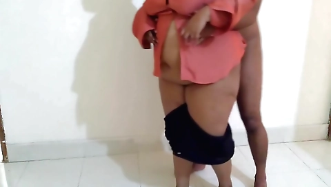 Indian babe with a big ass and a big tits fucks in a collage