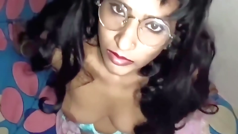 Busty indian milf in a sexy outfit gets a hard fuck and facial