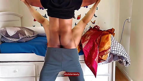 Indian milf fucked by stepbrother in the hottest style