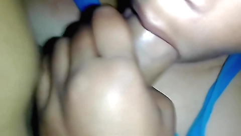 Horny brunette sucks and sucks dick like a pro 18+