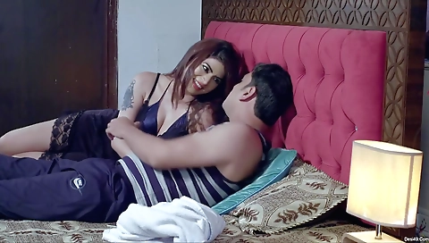 Big-titted red-haired milf and her lover having good sex