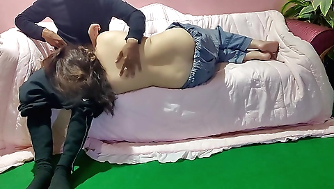 Indian teen fucked by her stepfather and stepmother