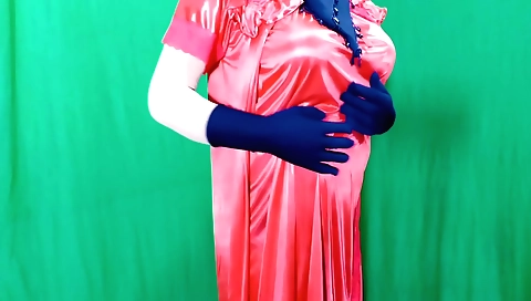 Bhabhi sexy night dress and lingerie amateur solo clip