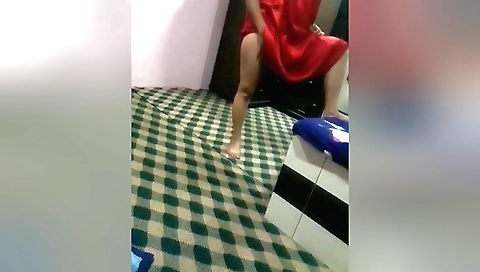 Sexy brunette with beautiful skin makes a webcam vid