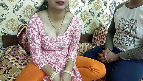 Hot Indian Stepmom And Stepson Share A Bed With Hindi Dirty Talk