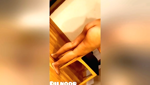 Amateur brunette girl getting fucked in her hairy pussy