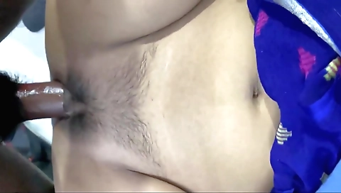 Indian teacher with long hair makes a beautiful video