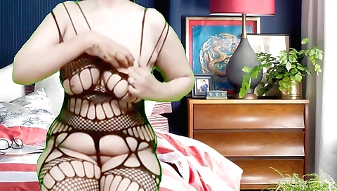 Busty indian girl masturbating with her black dress