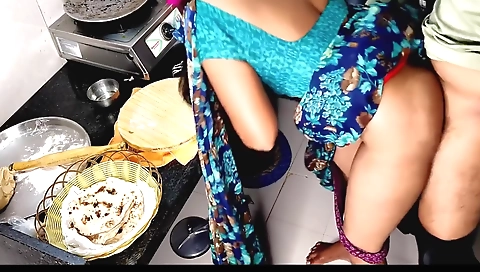 Indian kitchen babe giving her hubby an amateur sex toy