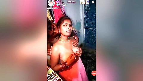 Hot brunette chick in a sexy body showing off her body