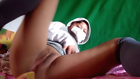 Amateur brunette showing stepbrother what she really wants to do