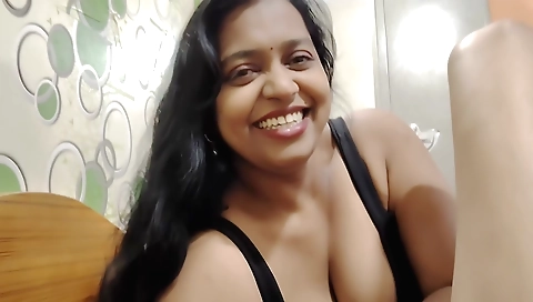 Brunette with beautiful tits riding stepbrother dick