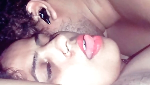 Brunette indian girl with big natural boobs is fucked