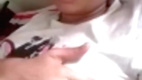 Webcam video shows a brunette showing off her body