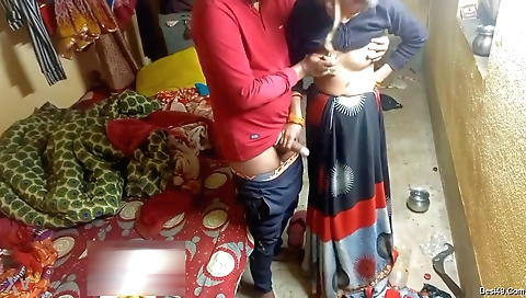 Indian girl masturbating while being nailed by a boyfriend