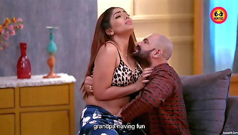 Amazing brunette woman on top of the camera showing