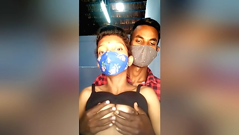 Indian babe with perfect boobies is fucked on webcam