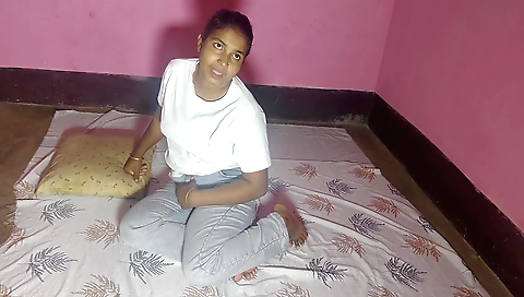 Indian hottie sucks dick and gets fucked on the sofa