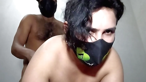 Indian slut in tight sexy outfit is showing off her boobs