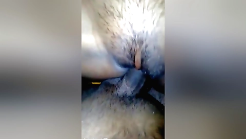 Indian girl with a hairy cunt and her boyfriend have fun