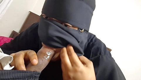 Busty indian teen 18+ gets fucked by a big black dildo