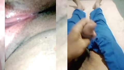 Beautiful girlfriend has nice tits and big boobs video call