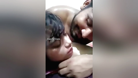 Indian sex video with brunette girlfriend being penetrated