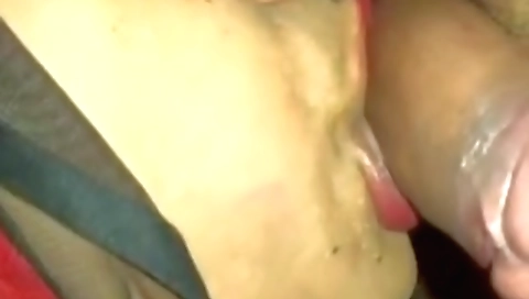 Indian beauty in a white bikini has a face fuck vid