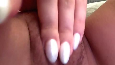 I'm fucked in my hairy pussy in a solo fetish video