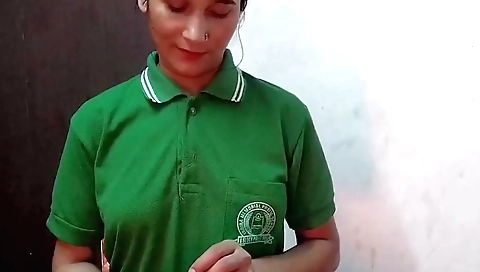 Small titted amateur girl filmed in an erotic scene