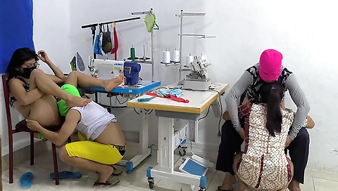 Two stepsisters getting fucked and licking their pussies